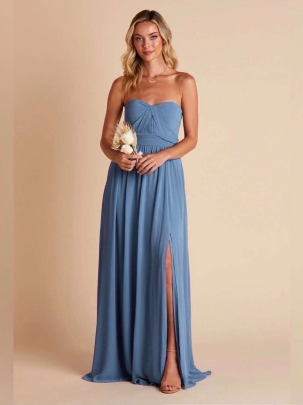 Birdy Grey GRACE CONVERTIBLE DRESS CHIFFON TWILIGHT XL NEW NWT BRIDESMAID SLIT